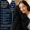 ELONEO Coperta ponderata in pile e sherpa, coperta Anteprima dell’immagine prodotto 3
