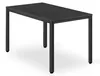 Stół prostokątny 60x120 cm czarny + 4 krzesła czarne Podgląd zdjęcia produktu 2