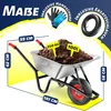 MASKO® Schubkarre Bauschubkarre mit Luftreifen 100 L Produktbild-Vorschau 2