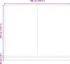 A diagram showing the dimensions of a product, likely a retractable awning, with measurements in centimeters and inches. Anteprima dell’immagine prodotto