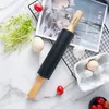 Masterpan Silikon-Nudelholz mit Holzgriff 38 cm zum Produktbild-Vorschau 2