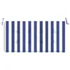 vidaXL Gartenbank-Auflage Blau&Weiß Gestreift 120x50x3 Produktbild-Vorschau 5