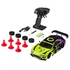 A remote-controlled car and its accessories are laid out on a white background. Voir les images du produit