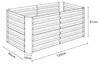 Metall Pflanzbeet 180x90 Hochbeet Galdo Produktbild-Vorschau 5