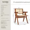 tectake® Armlehnstuhl Lissy Boho-Stil 59 x 56,5 x 82,5 cm, Produktbild-Vorschau 6
