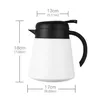 0.8L Thermoskanne 304 Edelstahl Doppelwand Vakuum Isolierte Produktbild-Vorschau 2