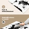 KitchenYeah© Herdabdeckplatte Weltkarte - Schwarz - Weiß - Produktbild-Vorschau 2