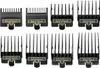 A set of hair clipper guards arranged in two rows on a white background. Produktbild-Vorschau