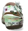 Laura Vita Damen Sandalette Blumenapplikationen mit Produktbild-Vorschau 5