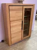 Vitrine Highboard Brest Kernbuche geölt Teilmassiv Höhe Produktbild-Vorschau 2