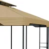 paramondo Deluxe Gartenpavillon, 4 x 3 m, beige wetterfest, Produktbild-Vorschau 6