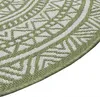 Eleganter runder Outdoor-Teppich mit Ethno-Muster – Produktbild-Vorschau 4