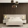 Moderne Schlafzimmer Möbel Designer Schlafbett Holz 2x Produktbild-Vorschau 1