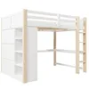 Flieks Etagenbett 140x200cm mit Kleiderschrank und offenen Produktbild-Vorschau 9