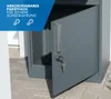 Westmann Stahl Paketbox Pedro Anthrazit 50x37x112 cm Produktbild-Vorschau 4