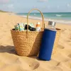 Trinkflasche aus Glas 550ml (Blau) Auslaufsichere Produktbild-Vorschau 3