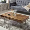 Table basse FineBuy en bois massif de sheesham, 110 cm · Voir les images du produit 2