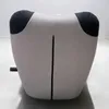 A rear view of a modern armchair with dark gray ear-like accents on the top corners and a dark gray seam running down the center of the back. Produktbild-Vorschau