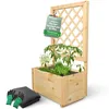 holz4home® Pflanzkasten mit Rankgitter S aus Kiefernholz I Produktbild-Vorschau 1