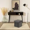 Skládací pouf s úložným prostorem, opěrka nohou, kontejner Náhled obrázku produktu 6