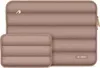 Two padded laptop sleeves, one larger than the other, are shown side-by-side against a white background. Produktbild-Vorschau