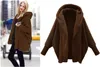 ASKSA Damen Teddyjacke mit Kapuze Lang Fleece Warm Weich Produktbild-Vorschau 2