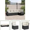 The Living Store 5-tlg. Garten-Sofagarnitur mit Kissen Produktbild-Vorschau 1