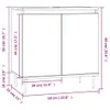 vidaXL Badschrank Hochglanz-Weiß 58x33x60 cm Holzwerkstoff Produktbild-Vorschau 8