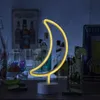 LED NEON Figur MOND - Neonlicht - H: 30cm - Batterie oder Produktbild-Vorschau 3