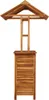 vidaXL Vonkajší barový stôl so strechou 113x106x217 cm Náhľad obrázku produktu 6
