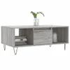 The Living Store Couchtisch Grau Sonoma 90x50x36,5 cm Produktbild-Vorschau 4