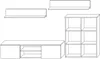 Per La Vita Wohnwand Szopen, Schrankwand Wohnzimmer Modern, Produktbild-Vorschau 2