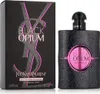 A product shot of Yves Saint Laurent Black Opium Neon Eau de Parfum for women, showing both the perfume bottle and its packaging. Náhled obrázku produktu