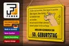 Blechschild Spruch 30x20cm Glückwunsch zum 50.Geburtstag Produktbild-Vorschau 3