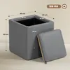 HOMCOM Taburetka s úložným priestorom Taburetka s vekom, Náhľad obrázku produktu 3