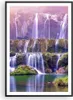 Gerahmtes Poster - Schwarzer Rahmen - Wasserfall Natur - Produktbild-Vorschau 1