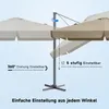 Sekey Sonnenschirm 300 ×300 cm Aluminium Ampelschirm Produktbild-Vorschau 6