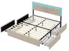 INONEFT Doppelbett Polsterbett 160x200cm, Stauraumbett mit Produktbild-Vorschau 8