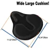 28x 25cm Sattelbezug Gel Fahrrad für Herren und Produktbild-Vorschau 3