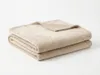 Beige Mikrofaser-Plüschdecke, weich, 160 x 200 cm, Größe: Produktbild-Vorschau 2