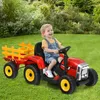 COSTWAY 3-biegowy traktor 12V z odłączaną przyczepą i Podgląd zdjęcia produktu 2