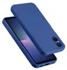 A blue phone case is shown on a white background. Produktbild-Vorschau