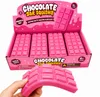 Squishy Schokoladentafel Pink – Anti-Stress Fidget Toy zum Produktbild-Vorschau 1