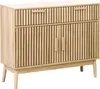 BELIANI Sideboard Hellbraun Holz u. MDF-Platte Holzoptik Produktbild-Vorschau 1