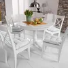 Beautissu 4er Set Sitzkissen Lisa Weiß, 40x40x8cm Produktbild-Vorschau 5