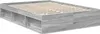 vidaXL Bettrahmen Graues Sonoma 140 x 200 cm Massives Produktbild-Vorschau 3