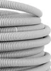 A coiled bundle of gray corrugated tubing against a white background. Produktbild-Vorschau