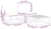vidaXL 3-tlg. Gartensofa-Set mit Kissen Holz Akazie & Produktbild-Vorschau 8