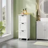 WOLTU Badezimmerschrank, Badschrank, mit 3 Schubladen, Produktbild-Vorschau 2