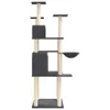 vidaXL Graffiatoio in sisal grigio scuro 166 cm Anteprima dell’immagine prodotto 4